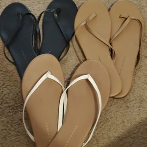 Bundle of THREE Lauren Conrad Flip Flops